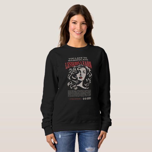 WOMEN'S MANIPULATE LESSONS LEARN SWEATSHIRT  (Devant entier)