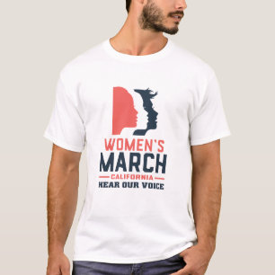 Women's March California Luister naar onze stem T-shirt