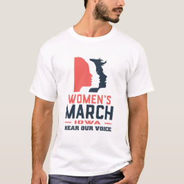 Women's March Iowa Luister naar onze stem T-shirt