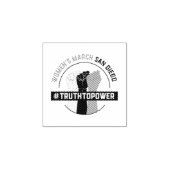 Women's March Truth To Power Rubber Stamp Rubberstempel (Afrduk)