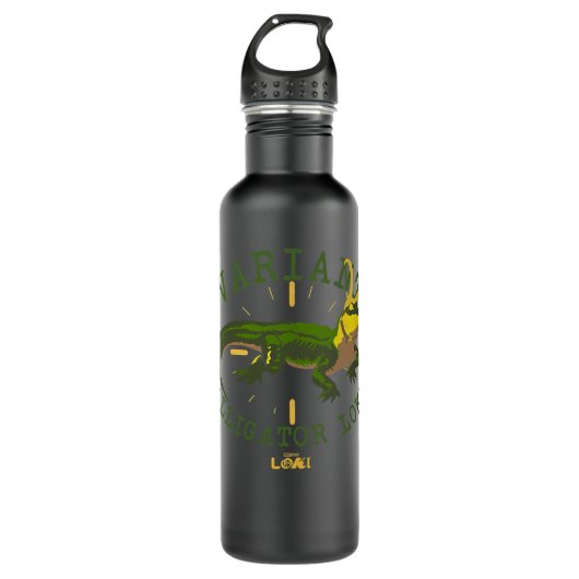 Womens Marvel Loki Alligator Variant V-Neck Waterfles (Voorkant)