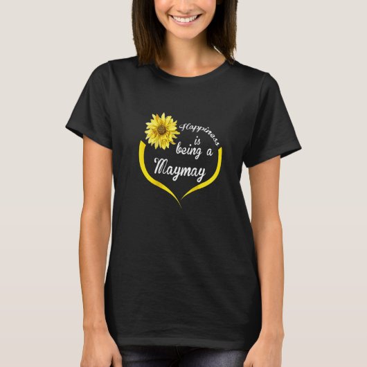 Womens Maymay Happiness is een Maymay Raglan T-shirt (Voorkant)