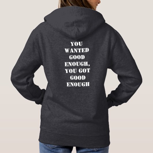 Women's Mediocre! pullover hoodie with intro (Achterkant)