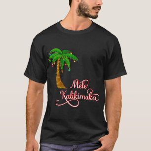 Womens Mele Kalikimaka Hawaiian Kerstmis T-shirt
