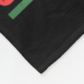 Womens Merry Christmoose Holiday Moose Ugly Sweate Fleece Deken (Hoek)