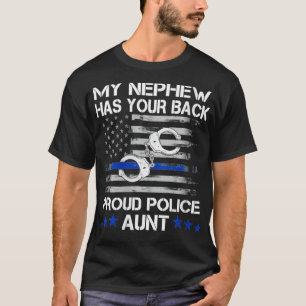 Womens mijn Nephew heeft je achterkamertjespolitie T-shirt