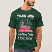 Womens Model Train Mom Funny Mother Model T-shirt (Voorkant)