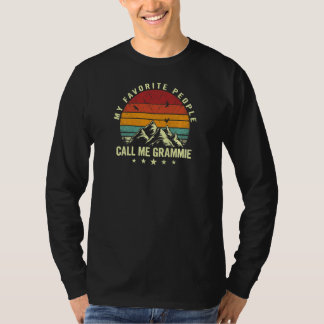 Womens My Favorite People Call Me Grammie Cool Mot T-shirt