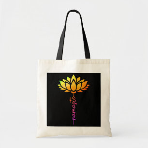 Womens Namaste Lotus Flower Yoga Zen Buddhism Tote Bag