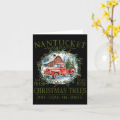 Womens Nantucket Ma Farm Fresh Christmas Trees Gre Kaart (Gele Bloem)