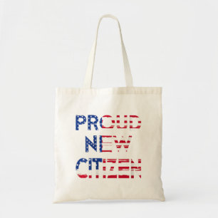 Womens New American Citizen Gif US Flag Citizenshi Tote Bag