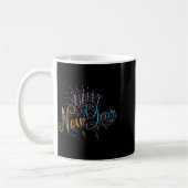 Womens New Years Eve Celebration Confetti Firework Koffiemok (Links)