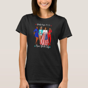 Womens New York City Meisjes Trip 2021 Zwart Vrouw T-shirt