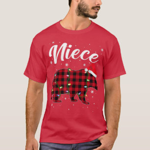 Womens Niece Beer Shirt Kerstmis Rood Gezin