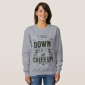 WOMEN'S NOW I'M UP CHEER UP LONG PULLOVER HOODIE  (Devant entier)