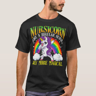 Womens Nursicorn Funny Unicorn Registered Nurse RN T-shirt