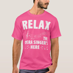 Womens Opera Zanger voor Opera Vocalist Tenor Sing T-shirt