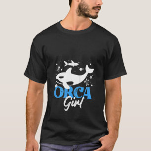 Womens orca grafische kaart voor vrouwen Kinder wa T-shirt