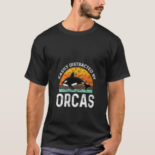 Womens orca grafische kaart voor vrouwen Kinder wa T-shirt