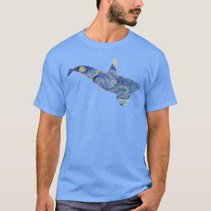 Womens Orca Van Gogh Sterrennacht Art Van Gogh Pai T-shirt