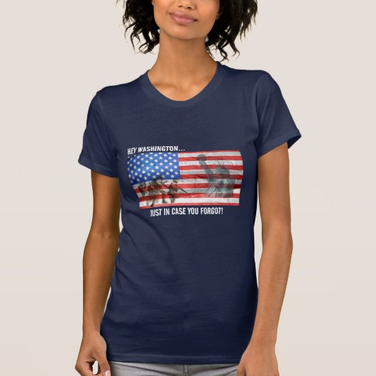 Womens Patriotic T-Shirt (Voorkant)