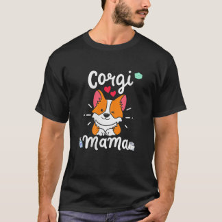 Womens Pet Mam T Plus Size Corgi Mama T-shirt