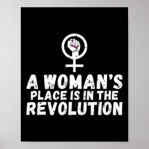 Women's Place is in de revolutie een sterke vrouw Poster