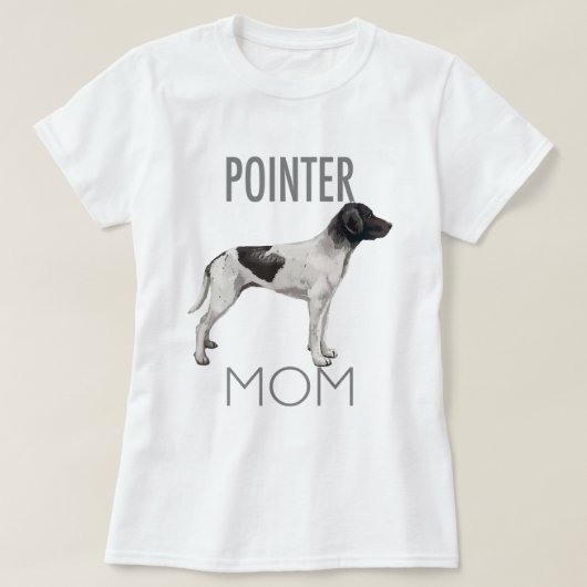 Womens Pointer Mom Hond T-shirt (Design voorkant)