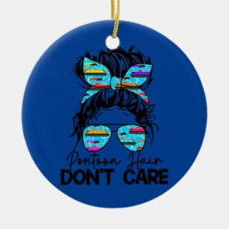 Womens Pontoon Hair Let niet op Bun Pontoon Keramisch Ornament