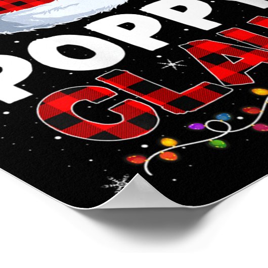 Womens Ppy Claus Christmas Pajamas Santa Matching Poster (Hoek)