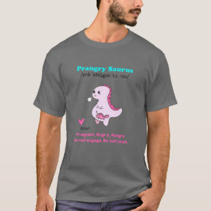 Womens Prmad Saurus Definition Funny Zwangerschap T-shirt