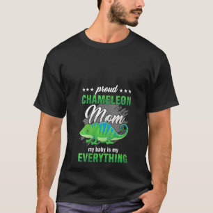 Womens Proud Chameleon Mama Mama Baby each T-shirt
