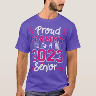 Womens Proud Grammy of a 2023 Senior Graduation He T-shirt