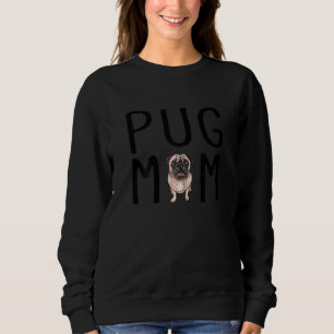 Womens Pug Dog Mama Pug Trui