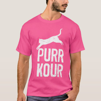 Womens Purrkour Funny Jumping Cats Parkour Gear T-shirt