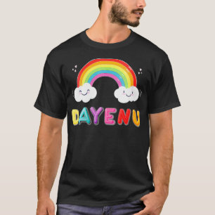 Womens Rainbow Dayenu Passover Song Pesach Seder D T-shirt