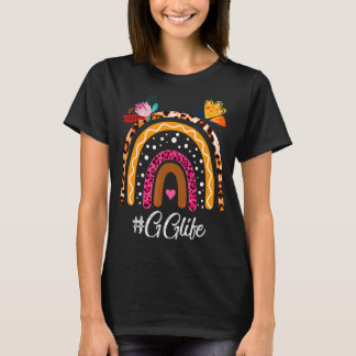 Womens Rainbow Leopard GG Life voor Moederdag T-shirt