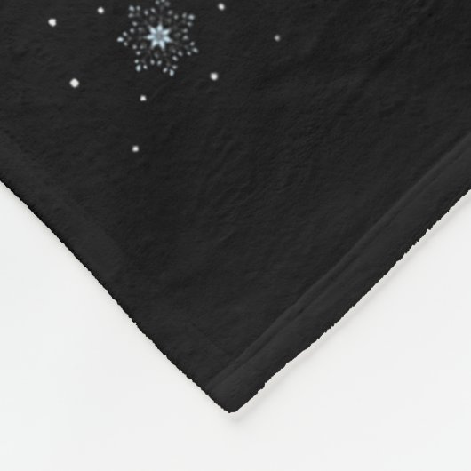 Womens Reindeer Santa Sleigh Flying Funny Magical Fleece Deken (Hoek)