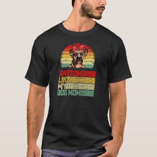 Womens Retro  Geweldige zoals mijn moeder van de B T-shirt