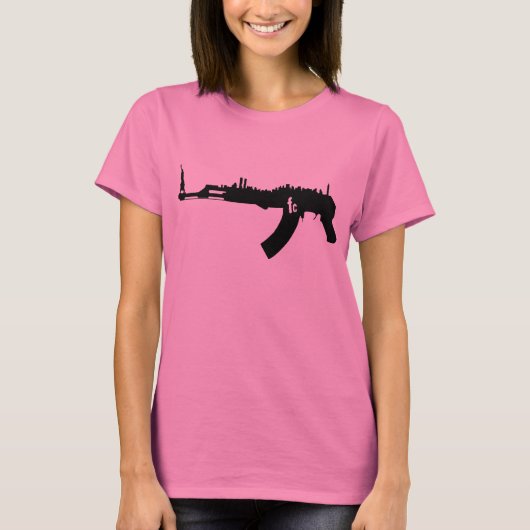 Womens Retro NY AK 47 T-shirt (Voorkant)