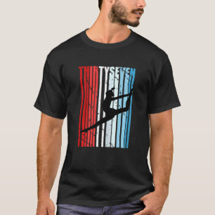 Womens Retro Womens 37th Dancer Birthday Danser L T-shirt