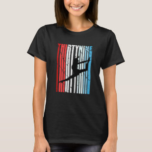 Womens Retro Womens 39th Dancer Birthday Danser L T-shirt