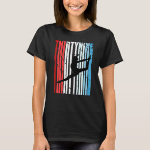 Womens Retro Womens 39th Dancer Birthday Danser L T-shirt