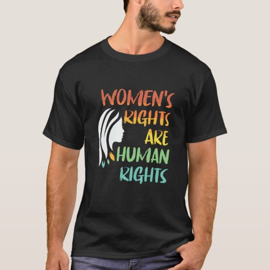 Women's rights are human rights t-shirt (Voorkant)