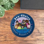 Women's Rights Blauwe Ronde Button