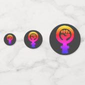 Women's Rights Colorful Confetti (Achterkanten)