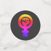 Women's Rights Colorful Confetti (Kleine voorkant)