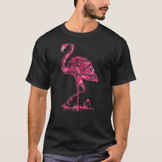Womens Roze Flamingo Baby Flamingo Party Flamingo T-shirt