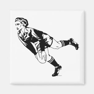 Womens Rugby Pass Magneet