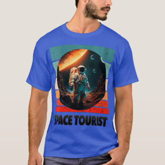 Womens Ruimteourist Buitenruimte Buitenruimte Astr T-shirt